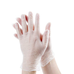 Clear Vinyl Exam Glove Latex & Powder Free size LARGE Packing