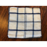 Tea Towel 100% cotton Waffle weave size 12"x 12" color: BLUE Stripes