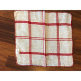 Tea Towel 100% cotton Waffle weave size 12"x 12" color: RED Stripes