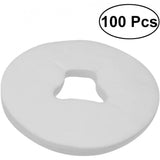Face Cradle Covers Y Shape Massage Table Head Rest Cover Disposable Centre Y-cut Size 12"x16" Soft Fabric Non Woven White