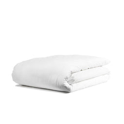T-250 Prem. Percale Plain Cotton-Poly Duvet Covers ZIPPER QUEEN 88"x88" Color: White 2/Pack