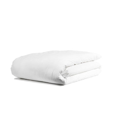 T-250 Prem. Percale Plain Cotton-Poly Duvet Covers ZIPPER QUEEN 88"x88" Color: White 2/Pack