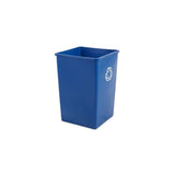 UntouchableÂ® 35 Gal Square Recycling Blue