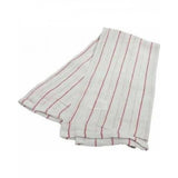 Glass Towels Commercial Grade 100% Cotton 17"x 31" White with Red Stripe