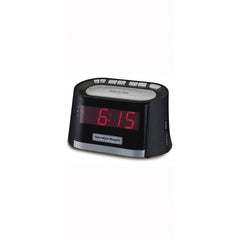 Hamilton Beach Clock radio 0.9" LED display, USB port, Dimmer Feature, Snooze, AM/FM , Alarm On Indicator