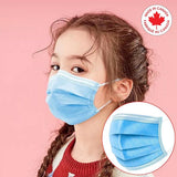Kids Medical Masks Level 3 color PINK/ BLUE with Ear Loops 3PLY packing 20's/ box (MADE IN CANADA Lic#14804)