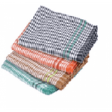 Kitchen Tea Towels Check Design Assorted Colors 22"x 32" 32oz.