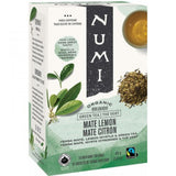 NUMI Certified Organic Fair Trade Mate Lemon 108 ea Teabags