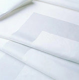 Napkins 21"x21"Fabric 6.4 oz. 100% Spun Filament Poly Milliken "MILLIKEN SATIN BAND" color WHITE 60/ Pack