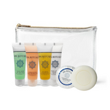 Travel Bath Toiletory Kit Spa Rituals 6 items count in Zipper Vinyl Bag