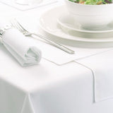 Napkins 21"x21" Fabric 6.4 oz. Spun Filament Polyester "Signature" Hemmed edges color WHITE 60/ Pack