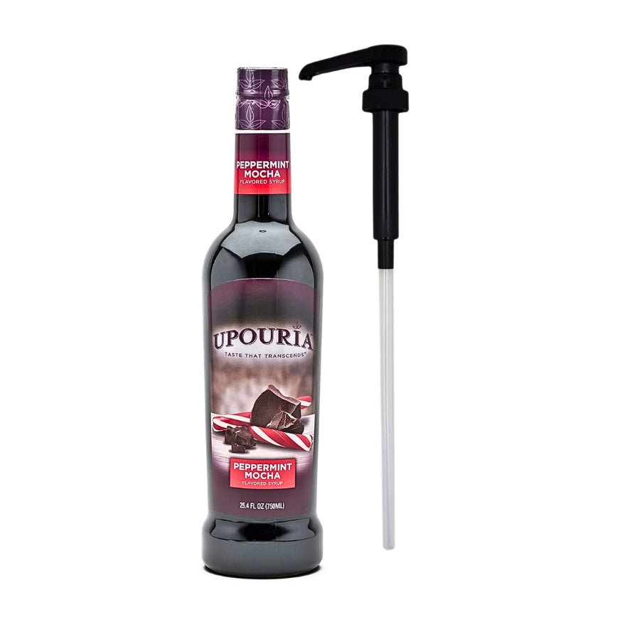 Upouria Peppermint Mocha Syrup PET With Pump pk 2
