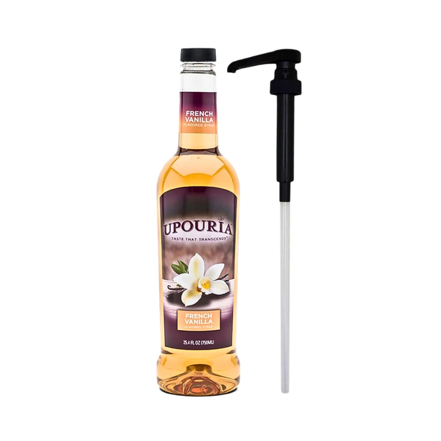 Upouria French Vanilla Syrup PET With Pump pk 2