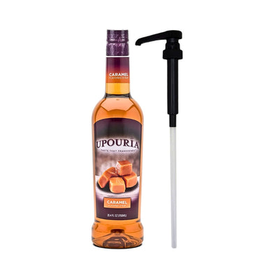 Upouria Caramel Syrup PET With Pump pk 2