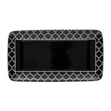Samira Black Combo Rectangle Platter 11 7/8" 1 dz