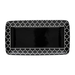 Samira Black Combo Rectangle Platter 11 7/8" 1 dz
