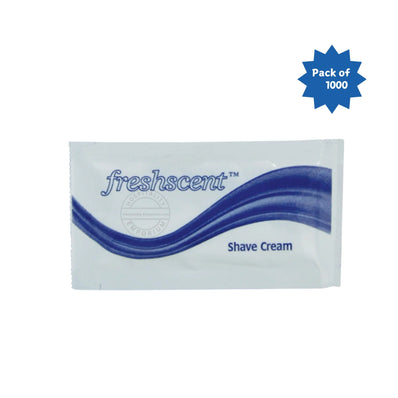 Freshscent™ Shaving Cream 0.25 oz Disposable Pouch 7.5 ml (Count 1000's/Pack)