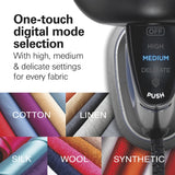 Hamilton Beach Duraton® Nonstick 3-in-1 Steamer/Iron, Digital Mode Selection, 1700 Watts