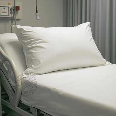 TC-180 PILLOWCASES Economy "New Era" Import fabric White Std/ Queen/ King sizes for Healthcare Hospitality Beds  Thomaston Mills