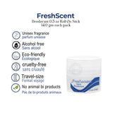 Desodorante Freshscent™ en barra roll-on de 0,5 oz, sin alcohol, 14,0 g, 576 unidades por paquete