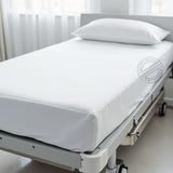 TC-180 FITTED SHEETS Economy "New Era" Import Fabric White TWIN sizes Hospitality Beds Packing 24's/ case Thomaston Mills