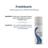 Desodorante en barra Freshscent™ de 1,5 oz, sin alcohol, 42,5 g, 96 unidades por paquete