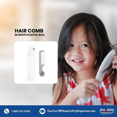 Peine para el cabello, accesorio de baño para invitados de hotel en bolsa de plástico blanca, embalaje de 200 unidades/caja