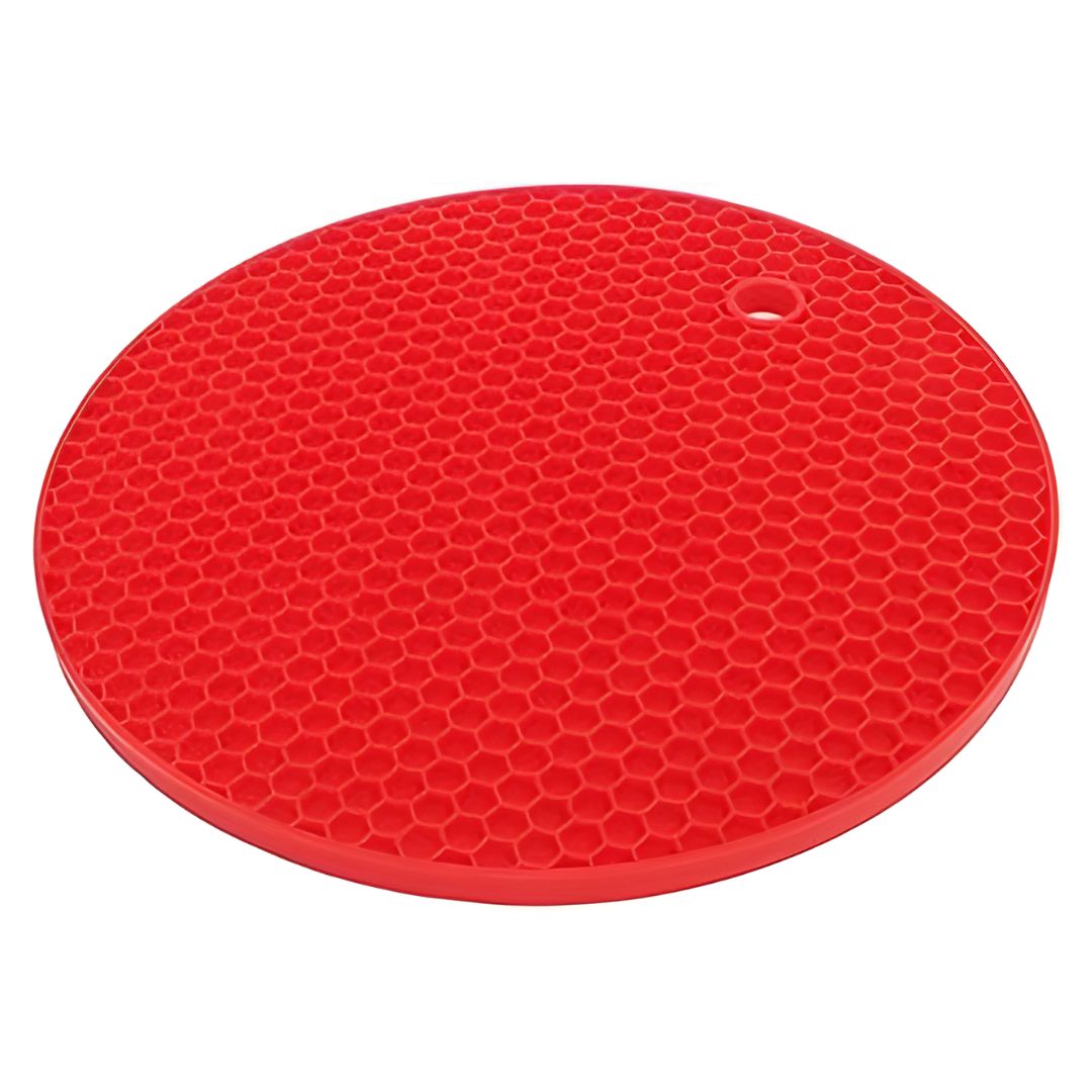 Honeycomb Trivet Red each