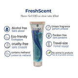 Gel de afeitar Freshscent™ Tubo transparente de 0,85 oz, 25 ml, 720 unidades por paquete