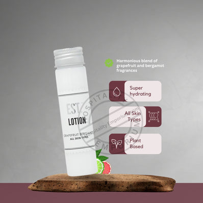 EST. Mezcla de loción premium de pomelo y bergamota 40 ml 288 unidades/paquete