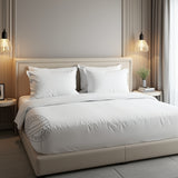 SÁBANAS PLANAS TC-180 Tejido de percal de fabricación estadounidense BLANCO para camas de hospitalidad Embalaje 24/caja Thomaston Mills