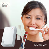 Dental Kit Toothbrush with Cap + Toothpaste COLGATE 10 g [6.5ml] multi-use Guest Bathroom Amenity Premium individual Box 