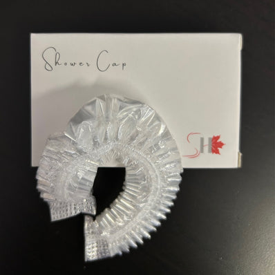 Gorro de ducha transparente para el baño de invitados en caja individual de primera calidad, embalaje de 200 unidades por caja
