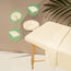 Spa Sheet Set (flat+fitted+face rest cover) Fabric Microfiber Plush color NATURAL 3 pc/ set for 4/Pack -test