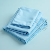 TC-180 FLAT SHEETS American made percale fabric color BLUE for Healthcare Hospitality Beds Packing 24's/ case Thomaston Mills