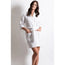 Economy Waffle Weave (60%C-40%P) 200GSM Kimono Collar Bathrobes White Size: MEDIUM 3/Pack