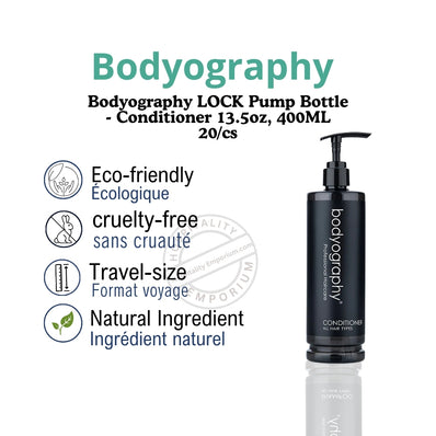 Bodyography LOCK Pump Bottle - Conditioner 13.5oz, 400ML