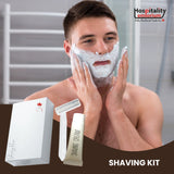 Shaving Kit Razor Twin Blades White + Shave Cream 10g multi-Use Bathroom Amenity Premium individual Box packing 200's/ Box