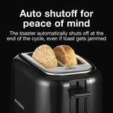 PS Wide-Slot 2 Slice Toaster, Black 2 / Pack