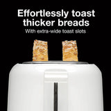 PS Wide-Slot 2 Slice Toaster, White 2 / pack