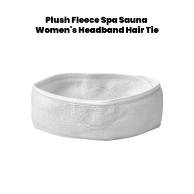 Diadema de felpa polar para spa, sauna, para mujer, con velcro extendido, tamaño unisex, paquete de 12