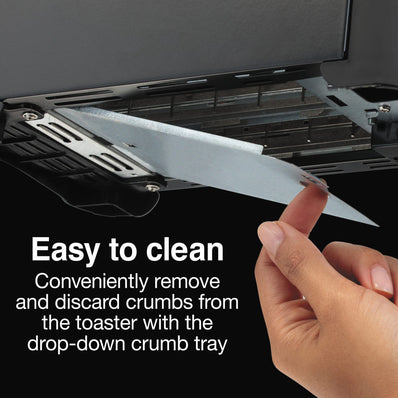 Proctor Silex® 2 Slice Compact Basic Toaster, ASO, Toast Boost, Manual Controls, Black