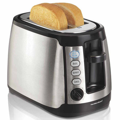 Proctor Silex 2 Slice Toaster Black and Chrome 2 / Pack