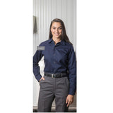 Work Shirts 100% Cotton Collared Long Sleeve Snap Closures No Pockets MULTICOLOR Available sizes XS-XL (Sold as 6's/ Pack)