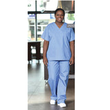 Premium Scrubs Top Shirts V-Neck Short Sleeve Fabric twill 4.5oz Poplin 65/35 Poly/Cotton design 3 Pockets MULTICOLOR Available sizes 2XS - XL (Sold as 6's/ Pack)