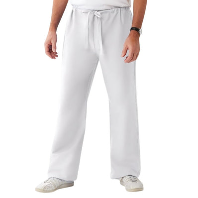 PREM. Scrub BOTTOM PANT Full Elastic Waist Drawstring Light Knit Cuffs 1 Back Pocket Twill Fabric 4.5oz 65/35 P/C Colors Multi-Color sizes XS-XL 