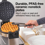 HAMILTON BEACH Commercial Belgian Waffle Maker  Single,  1300W