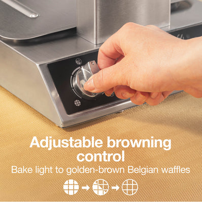 HAMILTON BEACH Commercial Belgian Waffle Maker  Single,  1300W
