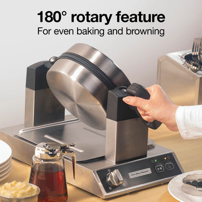 HAMILTON BEACH Commercial Belgian Waffle Maker  Single,  1300W
