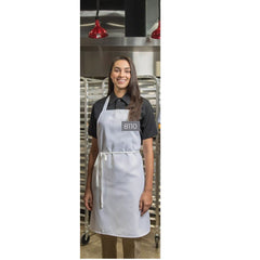 Standard Short Bib Aprons 30"W x 33"L Fabric twill  6.4-oz 100% SpunPoly design No Pockets color MULTICOLOR 12's/ pack